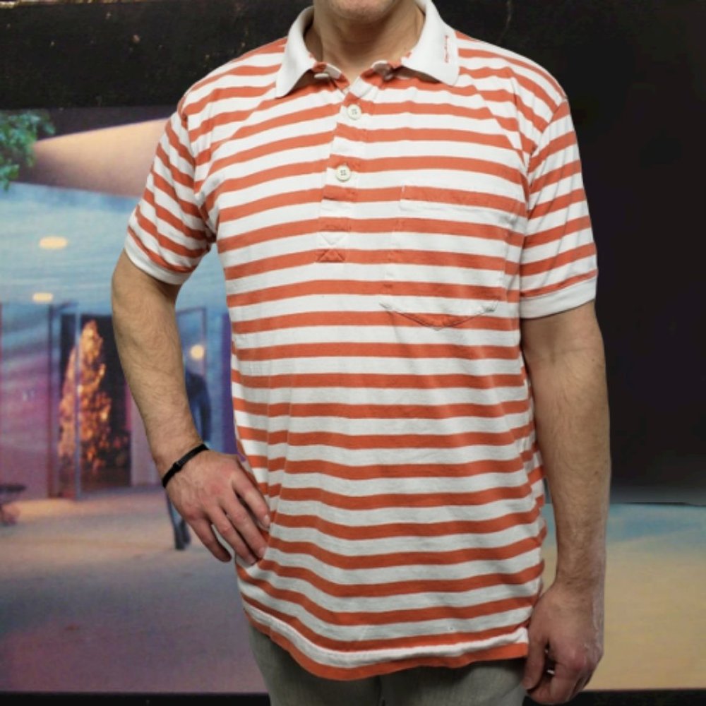 80s Esprit de Corp Stripe Polo Medium or Large